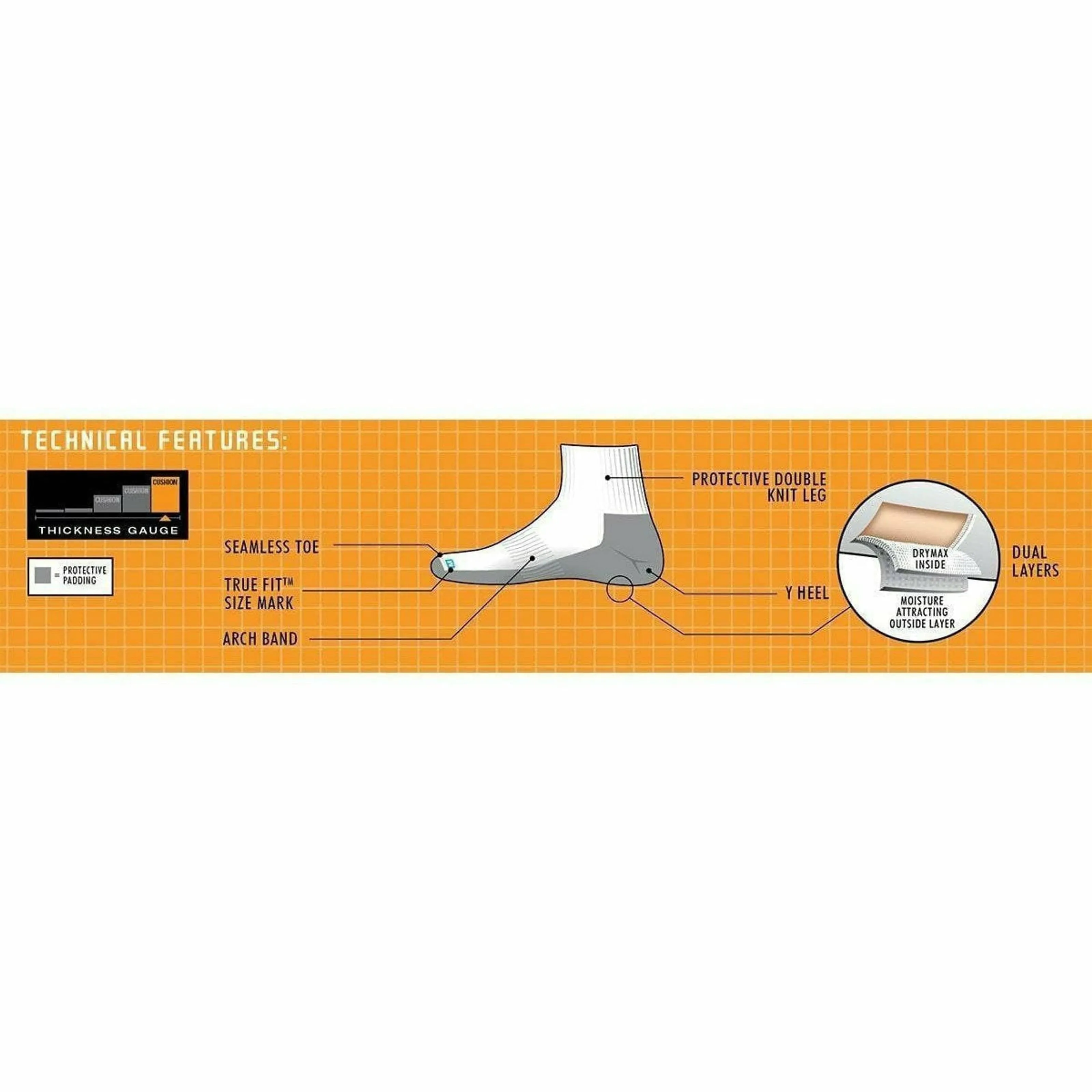 Drymax Trail Run 1/4 Crew Socks