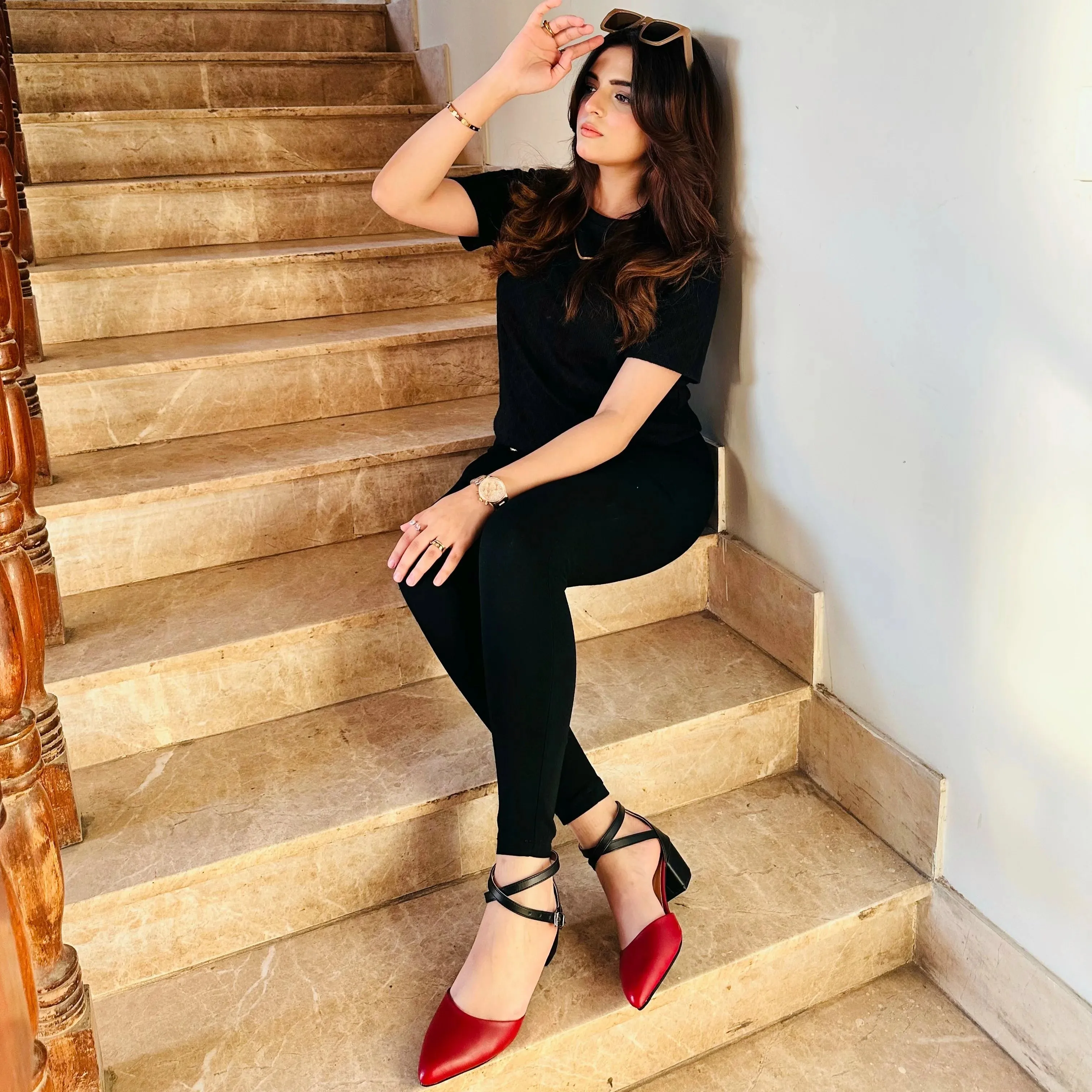 Elblag Heeled Sandals Maroon