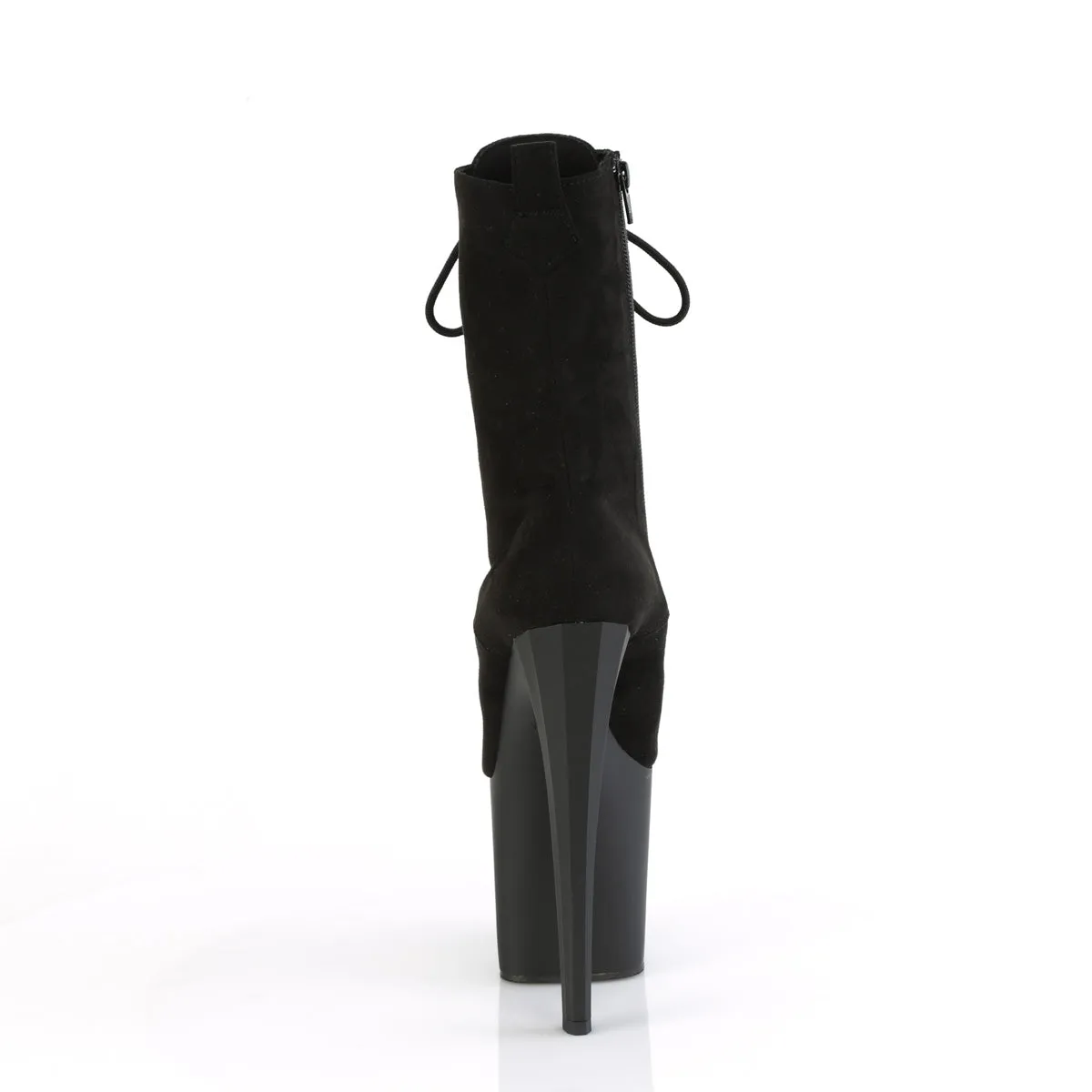 ENCHANT-1040  Black Faux Suede/Black Matte