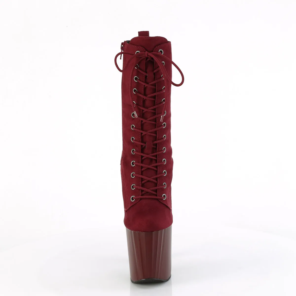 ENCHANT-1040  Burgundy Faux Suede/Burgundy Matte