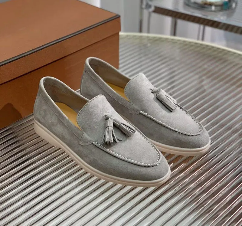 Fashion Suede Tassel Slip-on Loafers