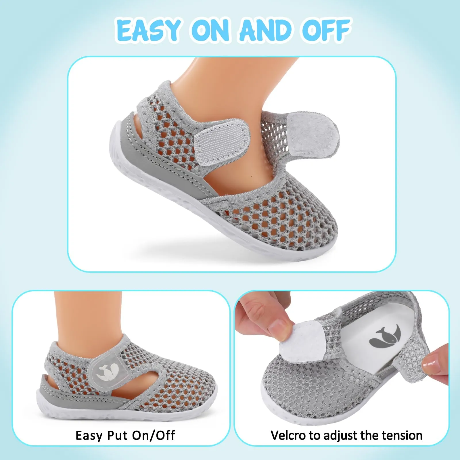 FEETCITY Baby Slippers Girl Boys Sandals Summer Crib Shoes Infant Girls Flats First Walker Shoes 0-6 Months