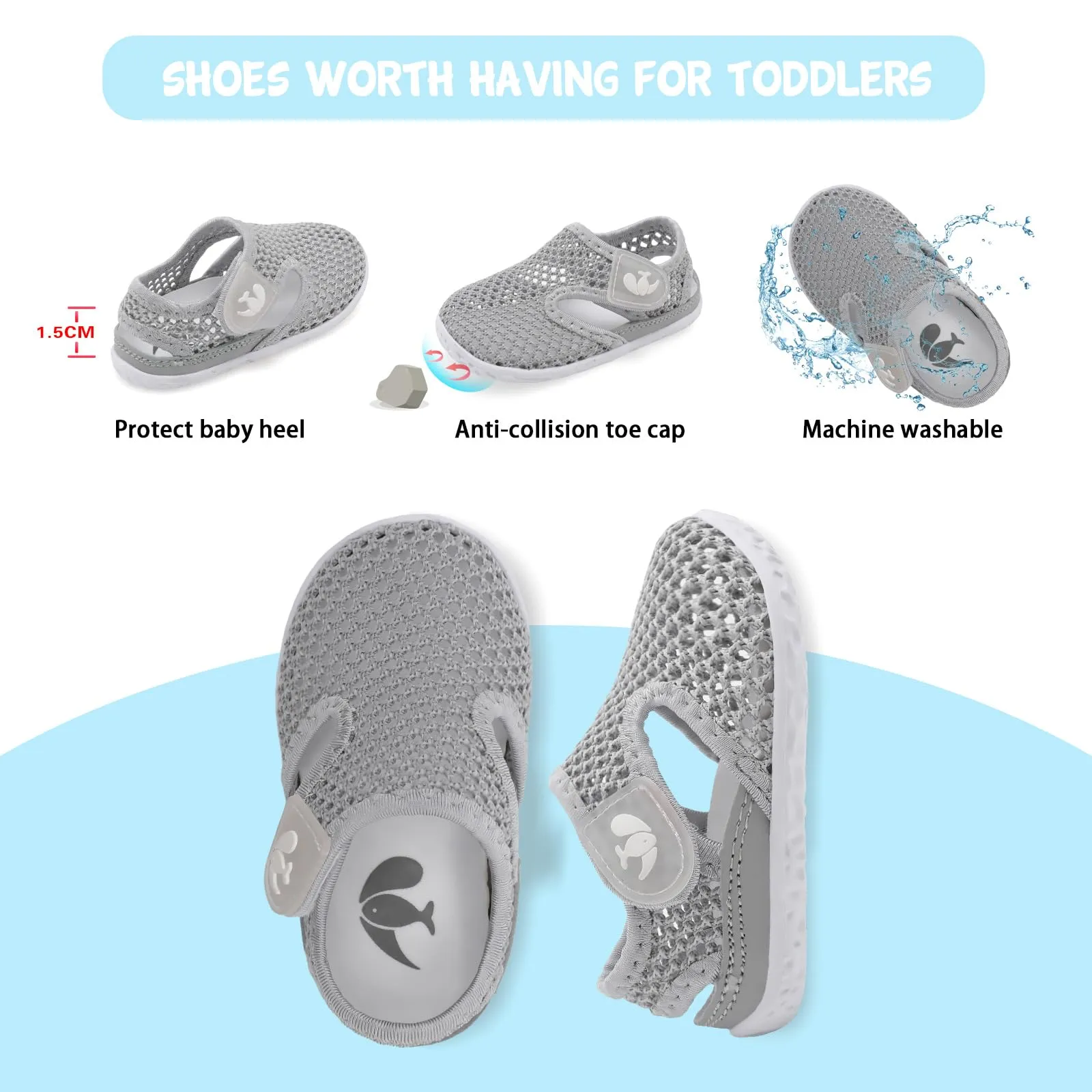 FEETCITY Baby Slippers Girl Boys Sandals Summer Crib Shoes Infant Girls Flats First Walker Shoes 0-6 Months