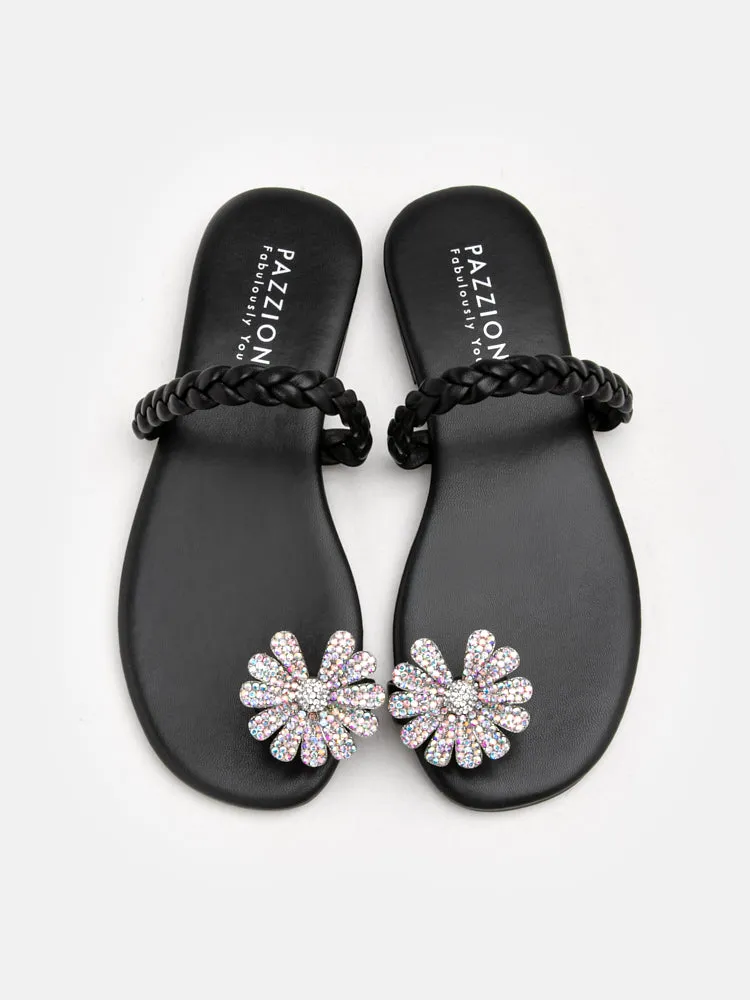 Flora Embellished Braided Sandals