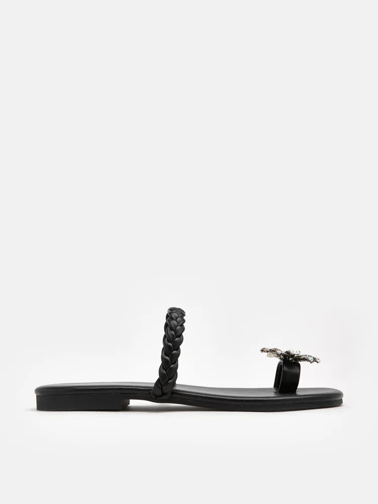 Flora Embellished Braided Sandals