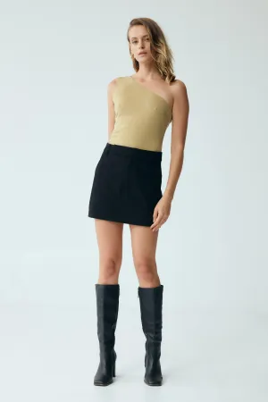 FORM ONE SHOULDER TOP | KHAKI