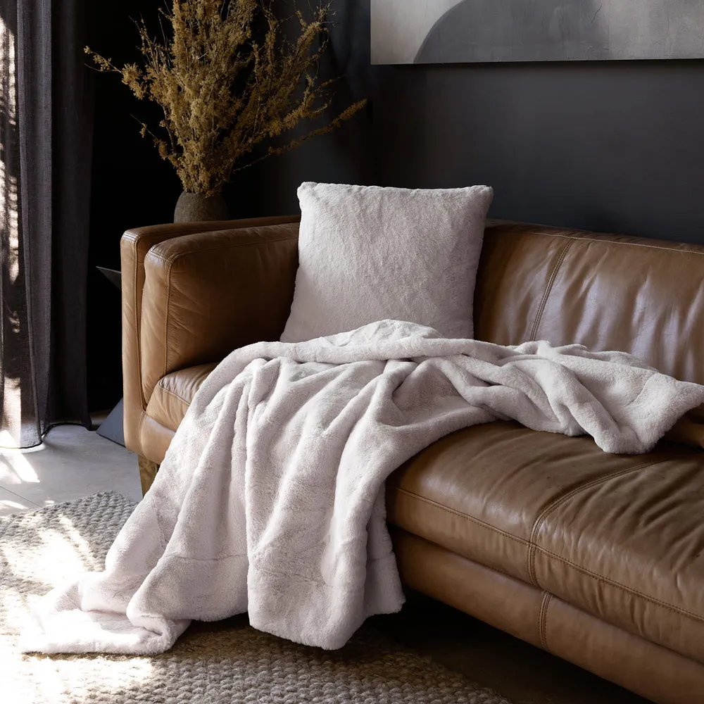 Frida Square Cushion - Snow