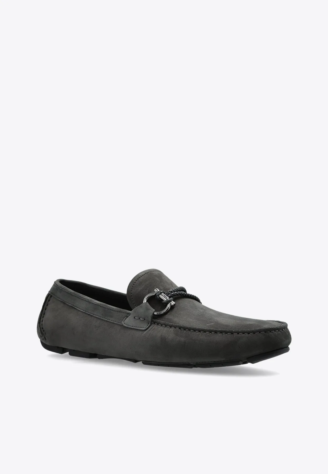 Front 4 Gancini Buckle Loafers