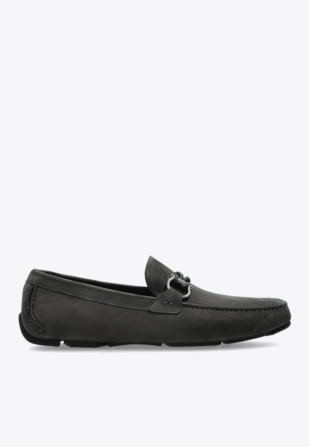 Front 4 Gancini Buckle Loafers