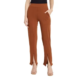 FRONT SLIT STRAIGHT FIT PANT