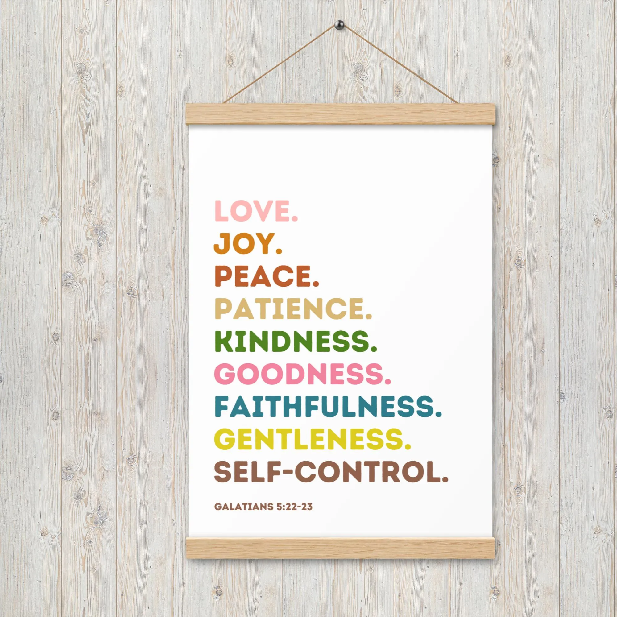 Fruit Of The Spirit | Canvas Wall Art | Kitchen Wall Decor | Christian Wall Decor | Bible Verse Wall Art