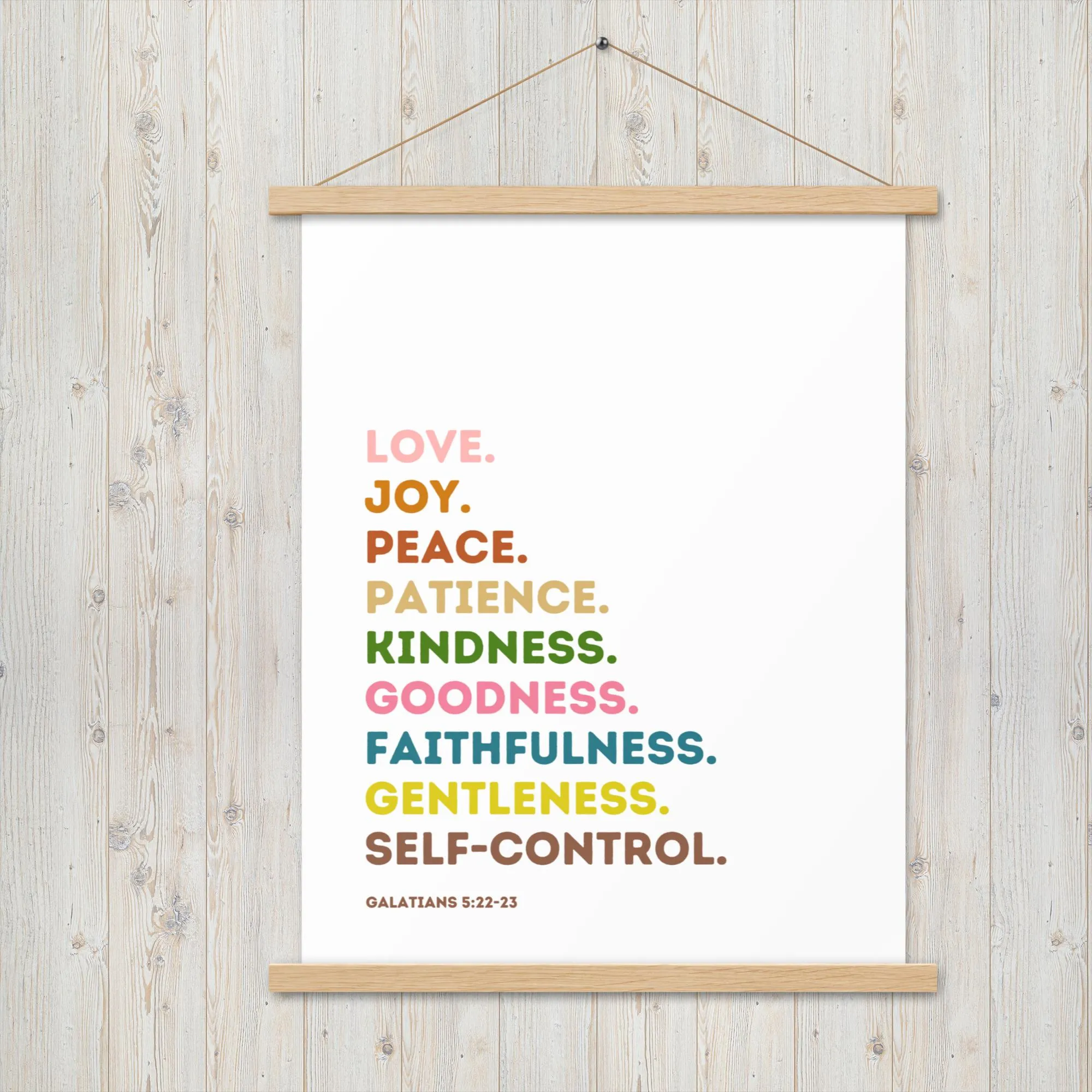Fruit Of The Spirit | Canvas Wall Art | Kitchen Wall Decor | Christian Wall Decor | Bible Verse Wall Art