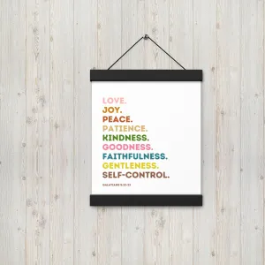 Fruit Of The Spirit | Canvas Wall Art | Kitchen Wall Decor | Christian Wall Decor | Bible Verse Wall Art