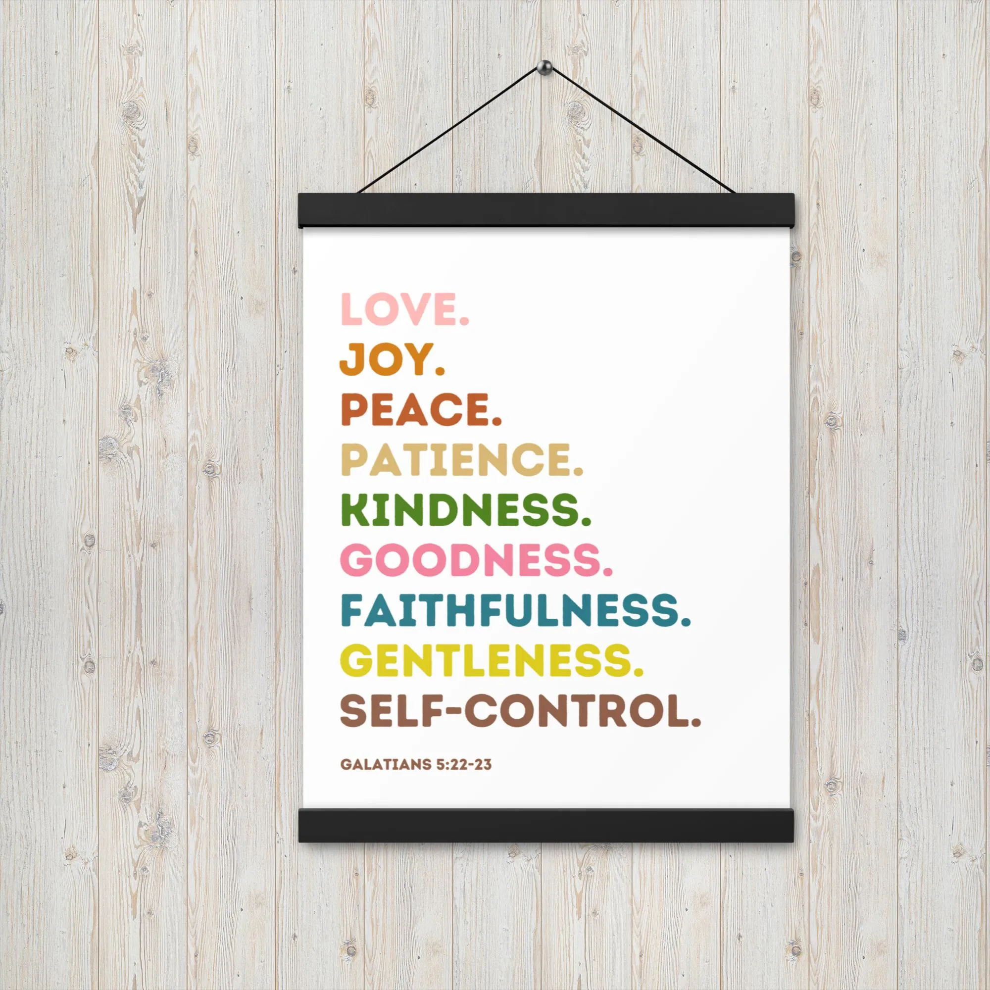 Fruit Of The Spirit | Canvas Wall Art | Kitchen Wall Decor | Christian Wall Decor | Bible Verse Wall Art