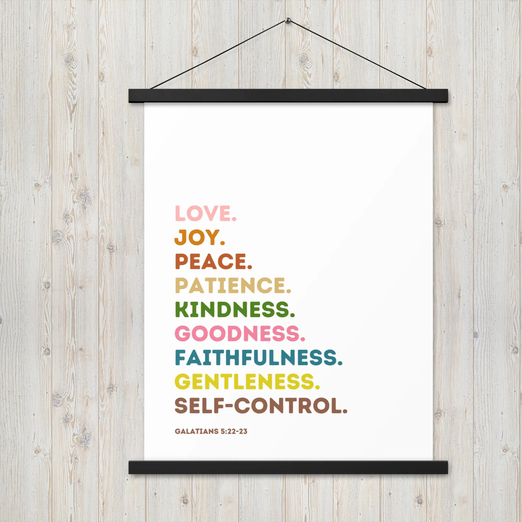 Fruit Of The Spirit | Canvas Wall Art | Kitchen Wall Decor | Christian Wall Decor | Bible Verse Wall Art