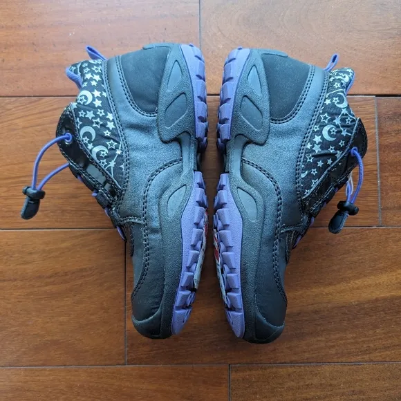 Geox New Savage Girl Waterproof Boot in Black Purple