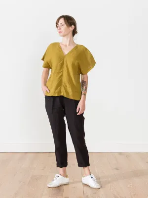 ginkgo top - mustard