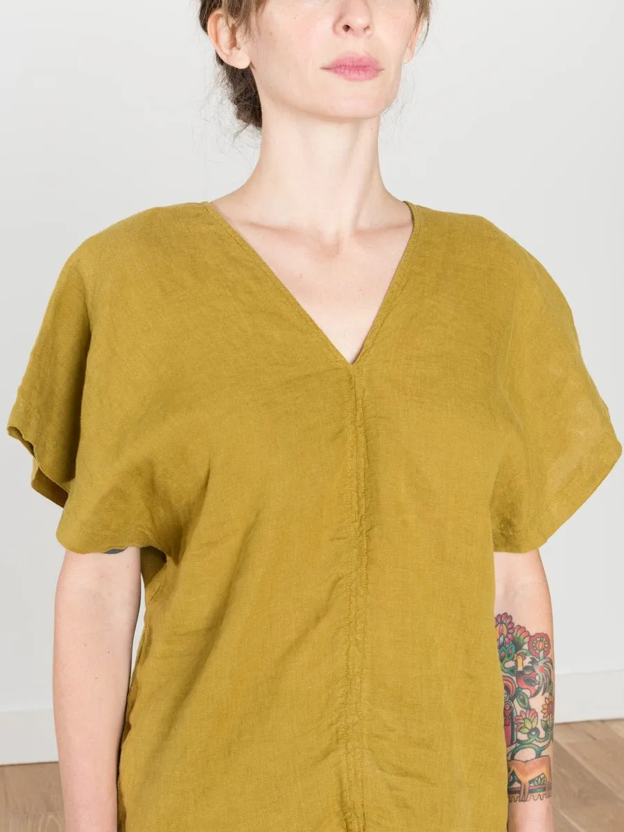 ginkgo top - mustard