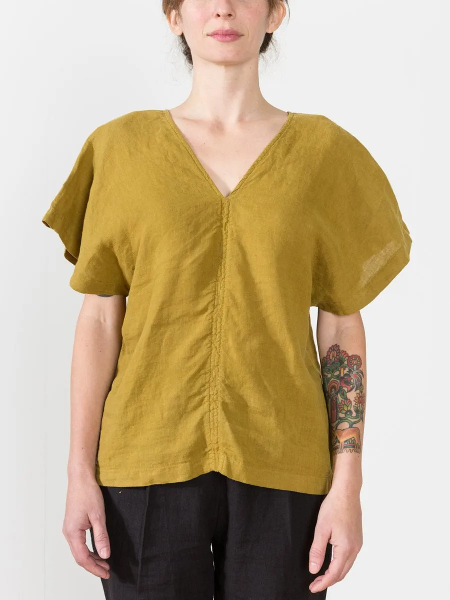 ginkgo top - mustard