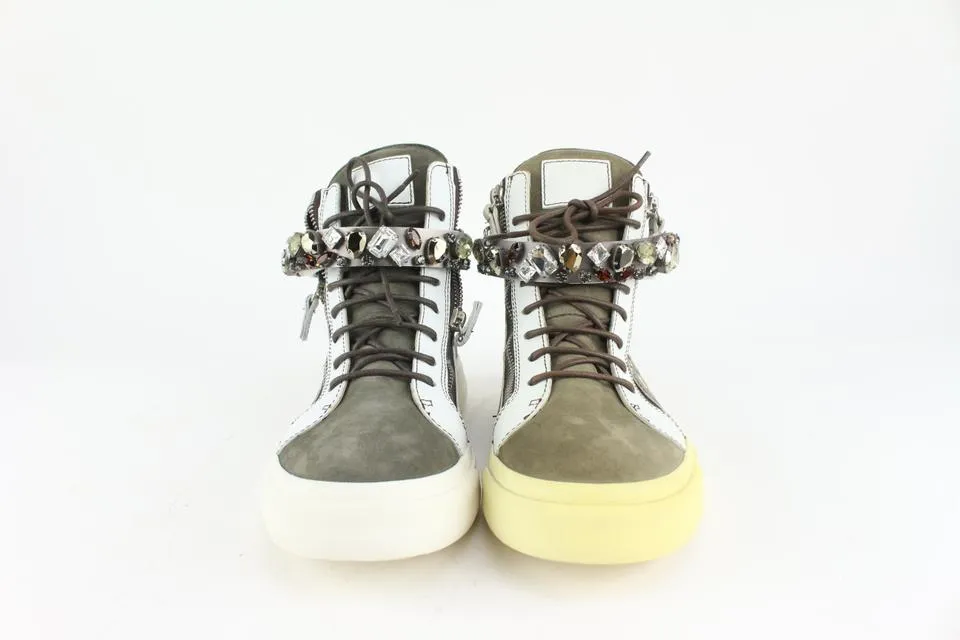 Giuseppe Zanotti Men's 45 Jeweled Camo London High Top Sneaker 1216gz11