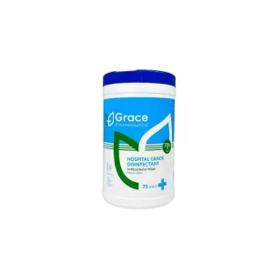 Grace Pharmaceutical Hospital Grade Wipes 75 Wipes Tub