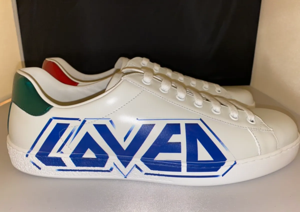 Gucci Ace Sneaker with Loved Print