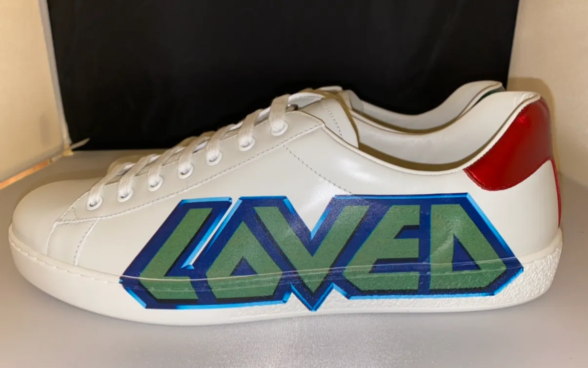Gucci Ace Sneaker with Loved Print