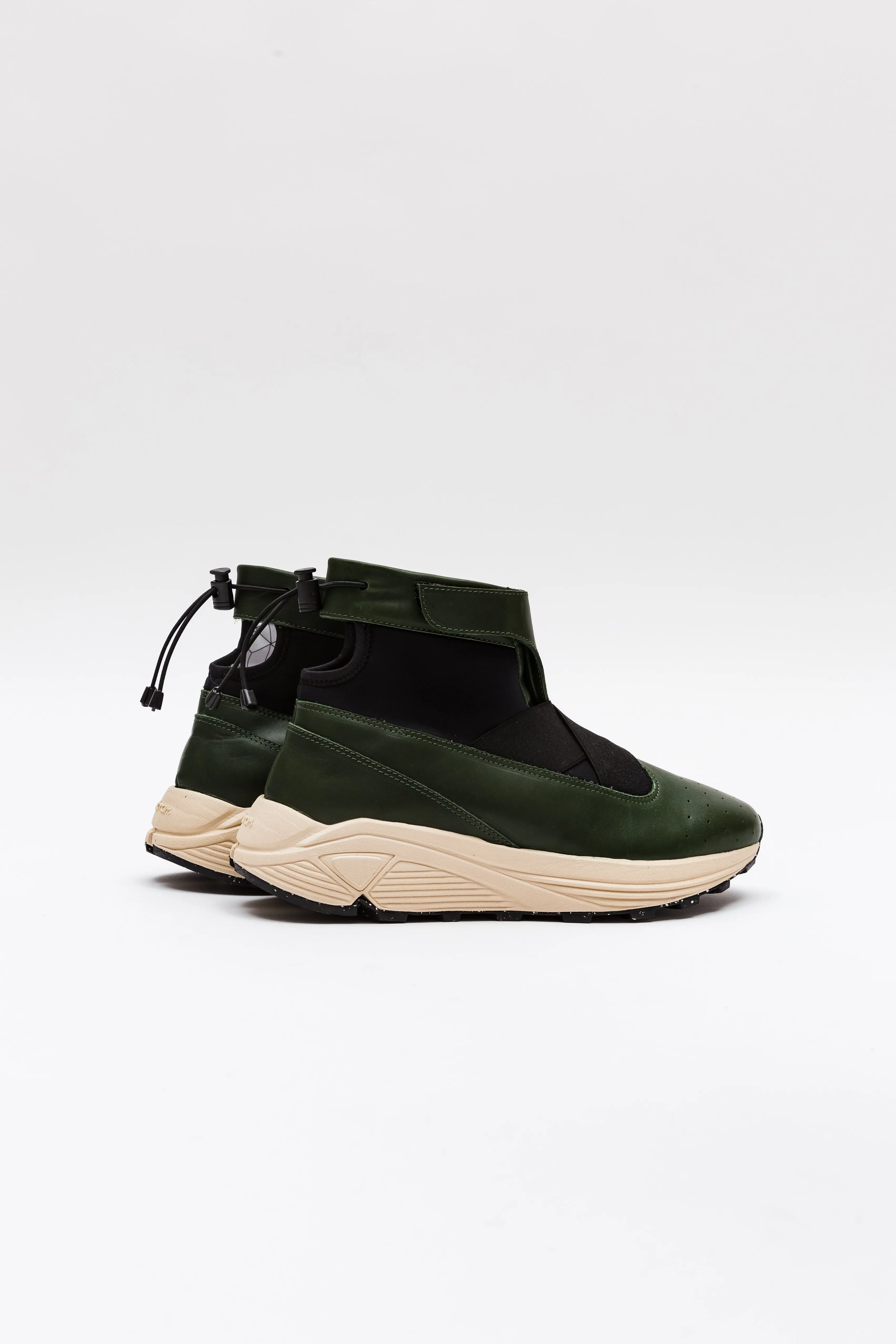 Guillermo Bravo "La Pola" High-Top Cream and Green