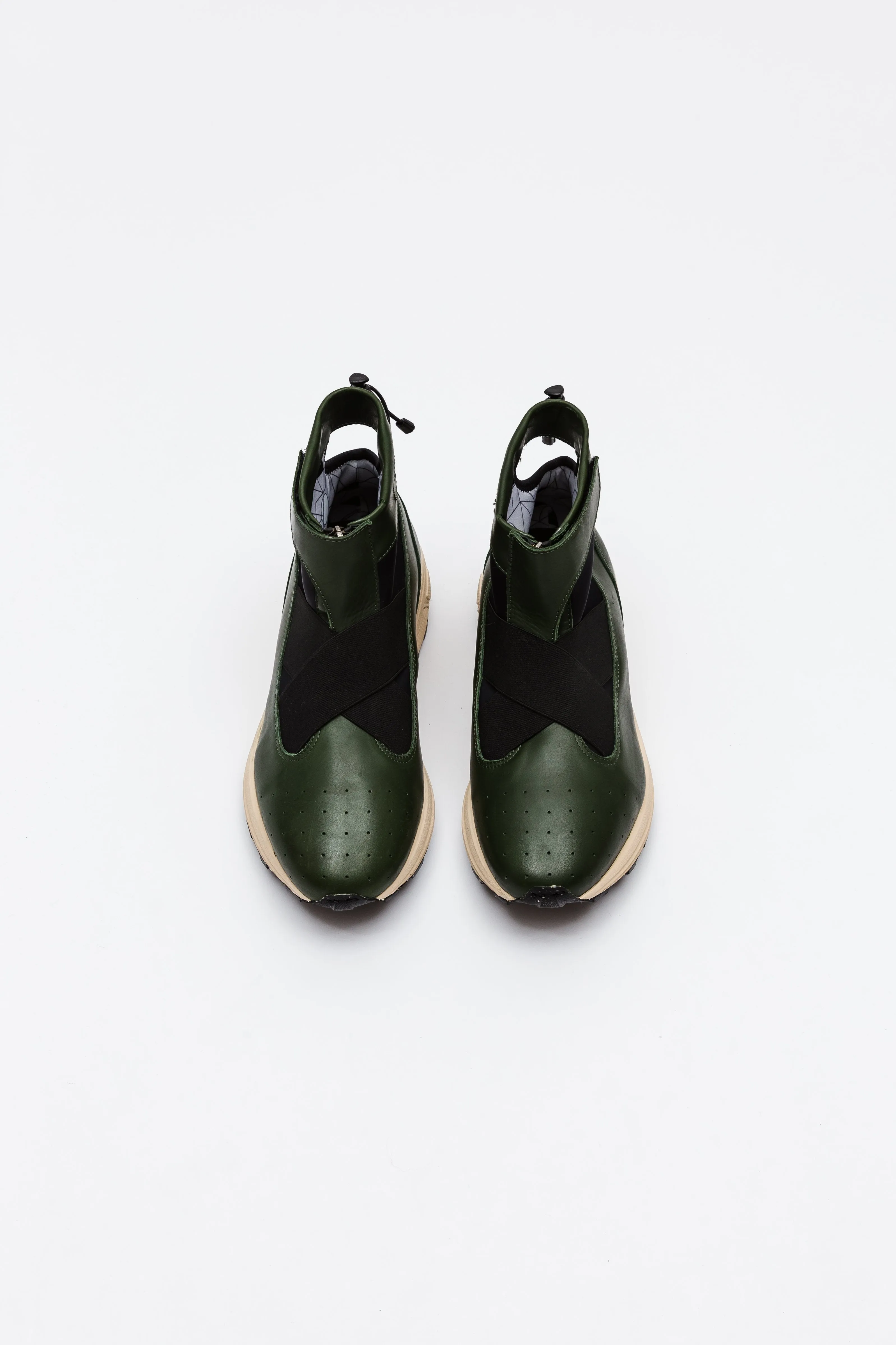 Guillermo Bravo "La Pola" High-Top Cream and Green