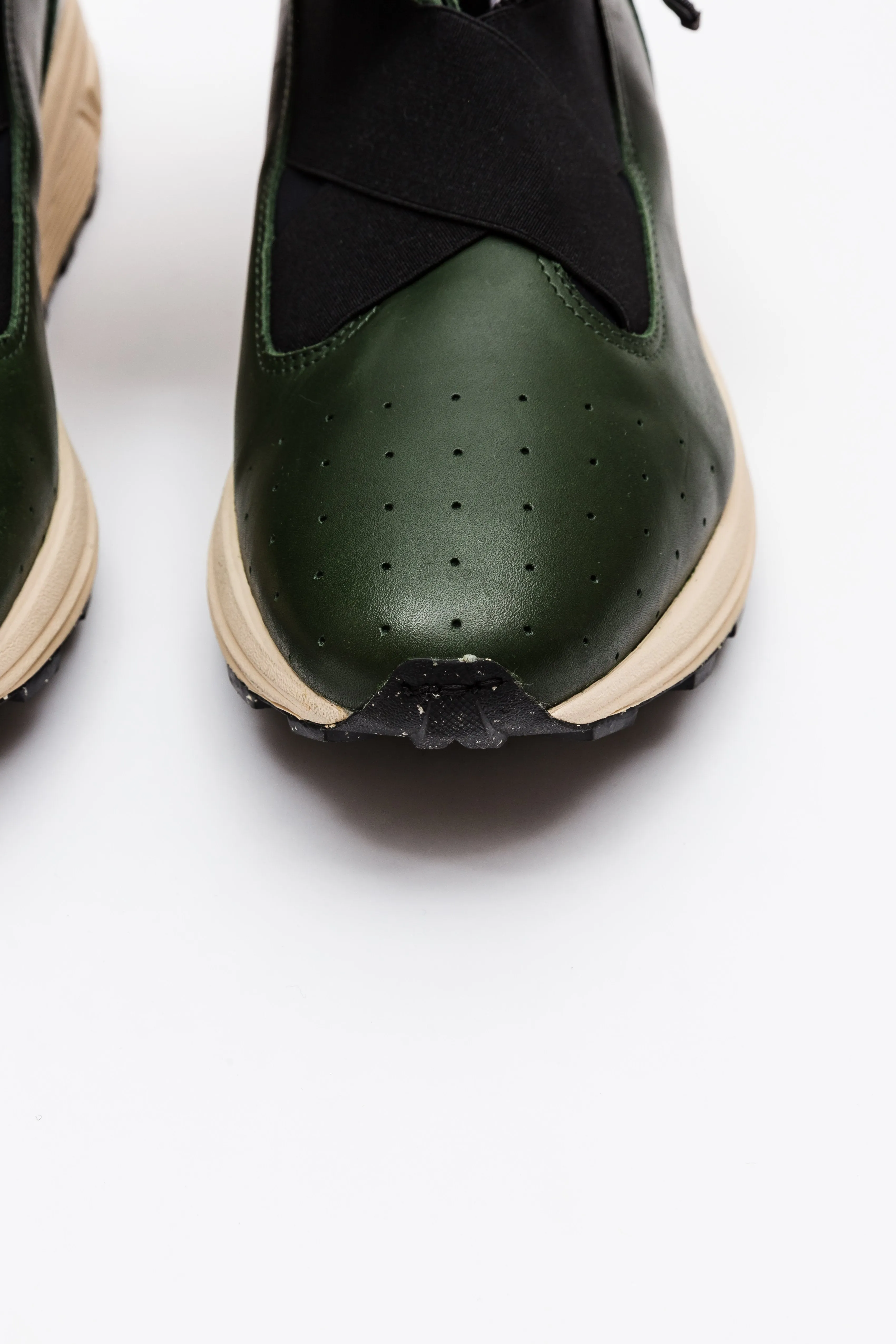 Guillermo Bravo "La Pola" High-Top Cream and Green