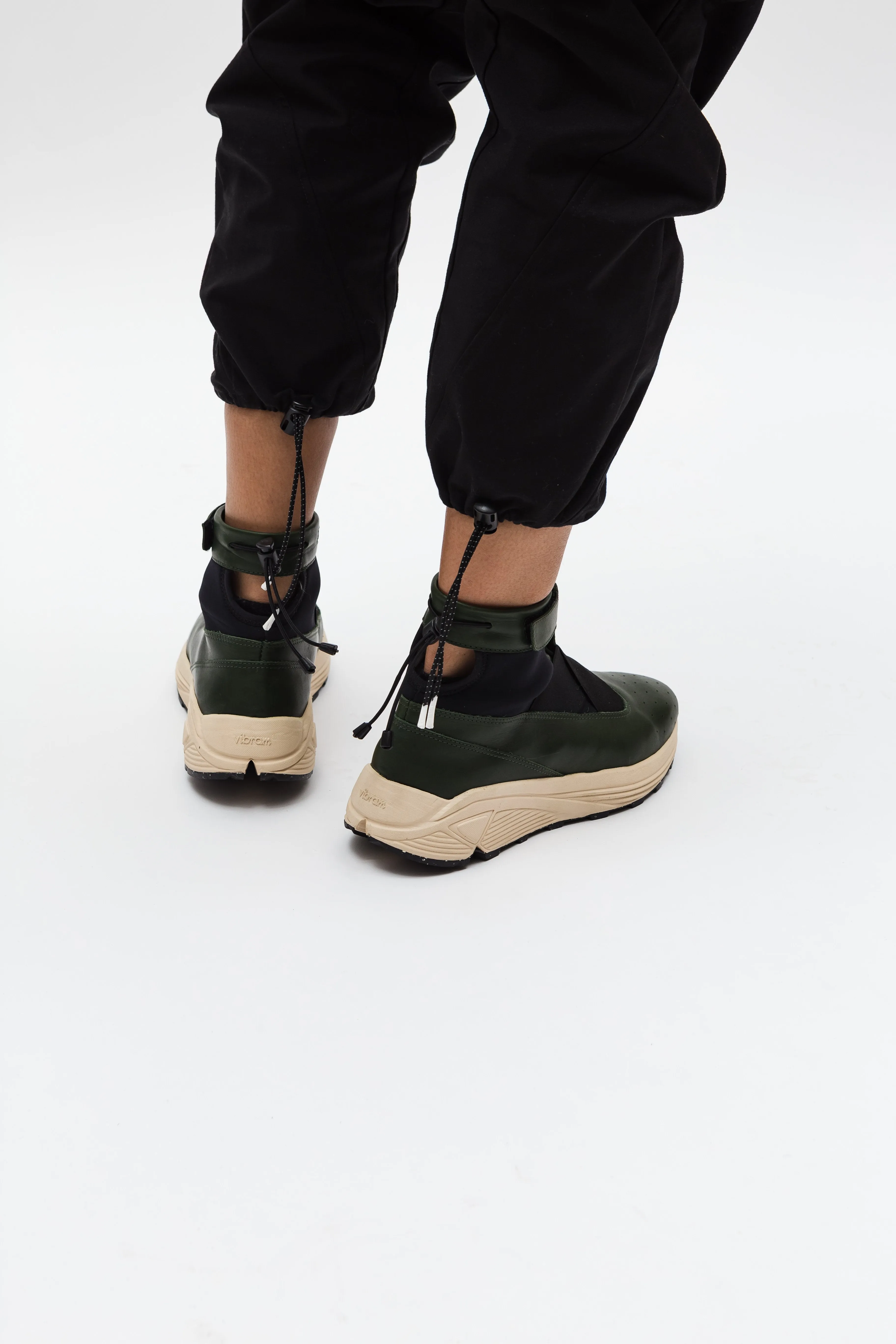 Guillermo Bravo "La Pola" High-Top Cream and Green