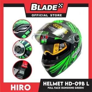 HIRO Helmet HD-09B Sunshine Green (Full face)