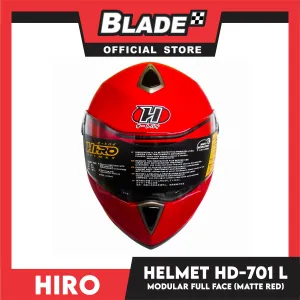 HIRO Helmet HD-701 Matte Red (Modular)