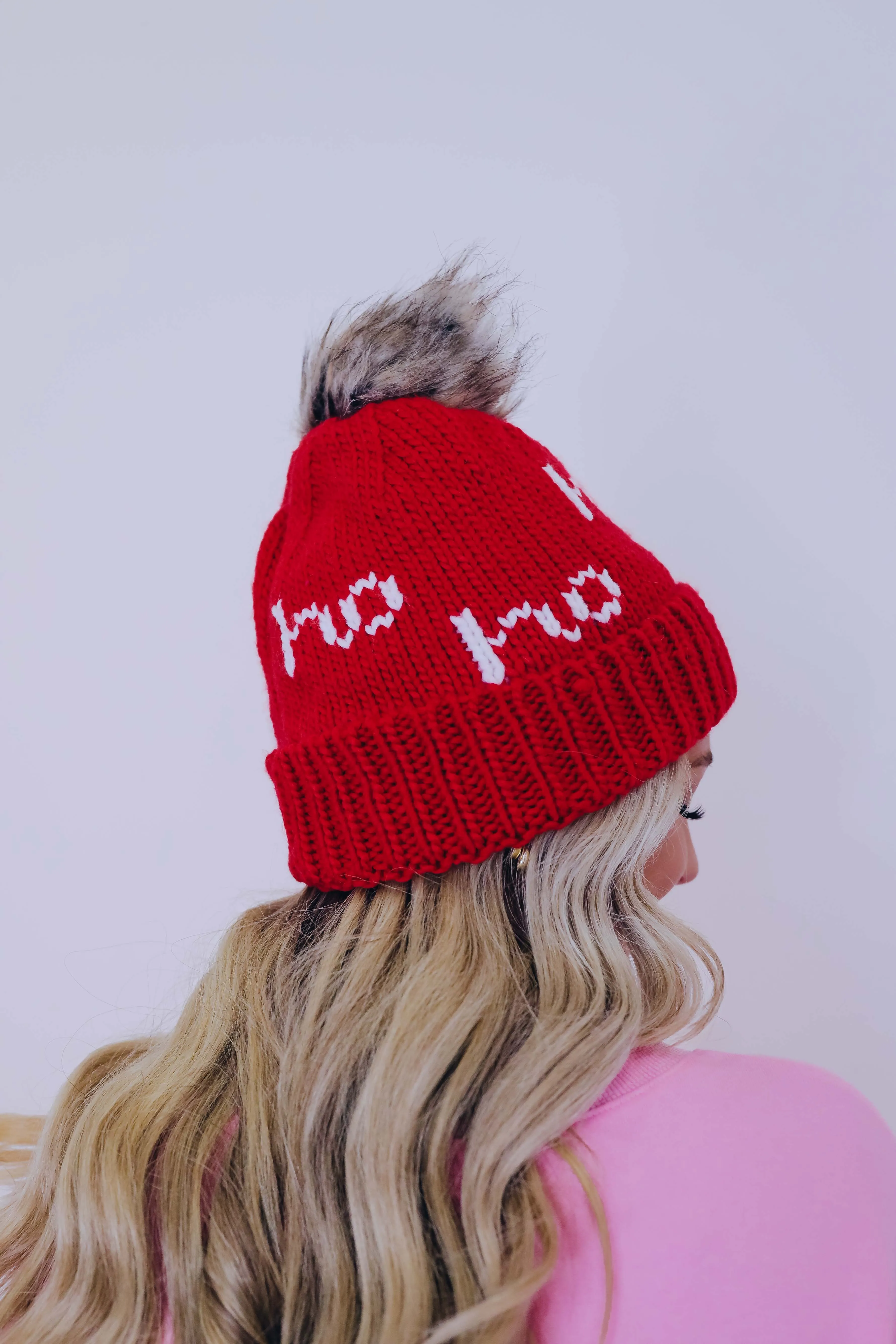 Ho Ho Ho Pom Beanie - 2 Colors