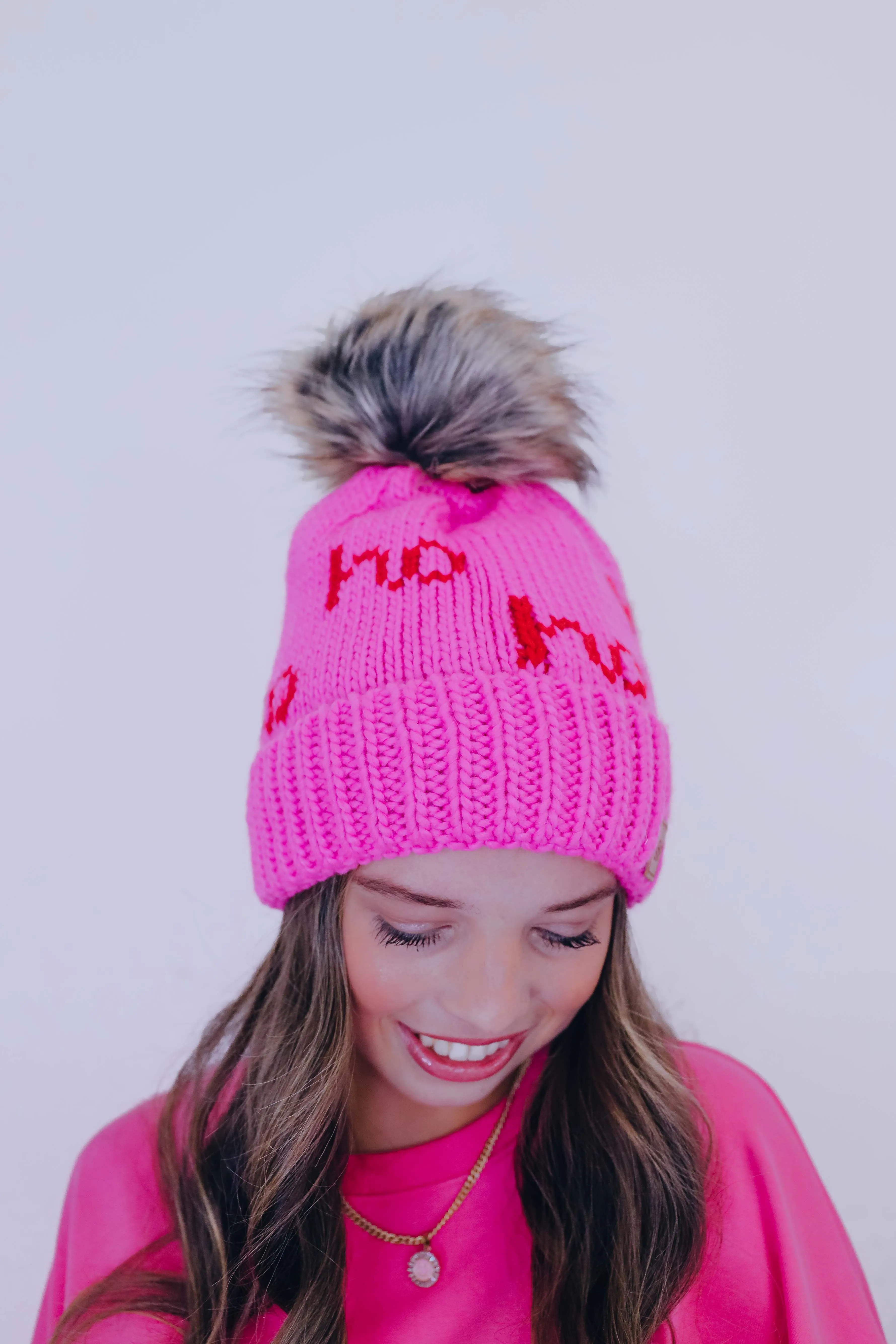 Ho Ho Ho Pom Beanie - 2 Colors