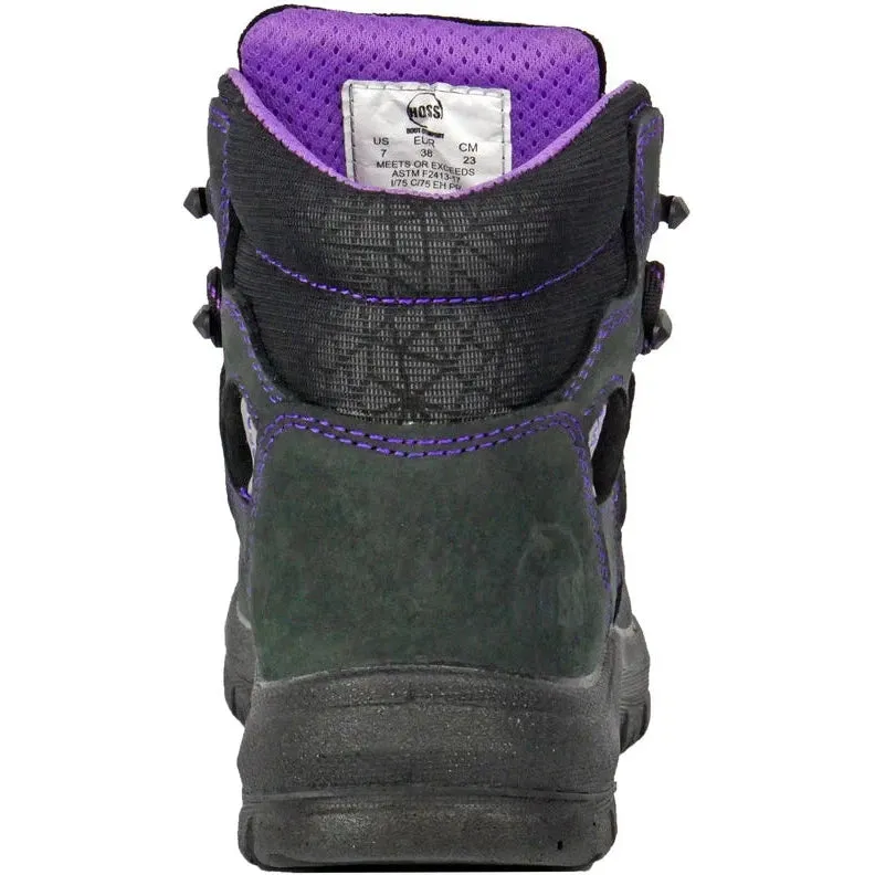 Hoss Women's Lacy 6" Composite Toe Waterproof Puncture Resistant Boot - Black 70120