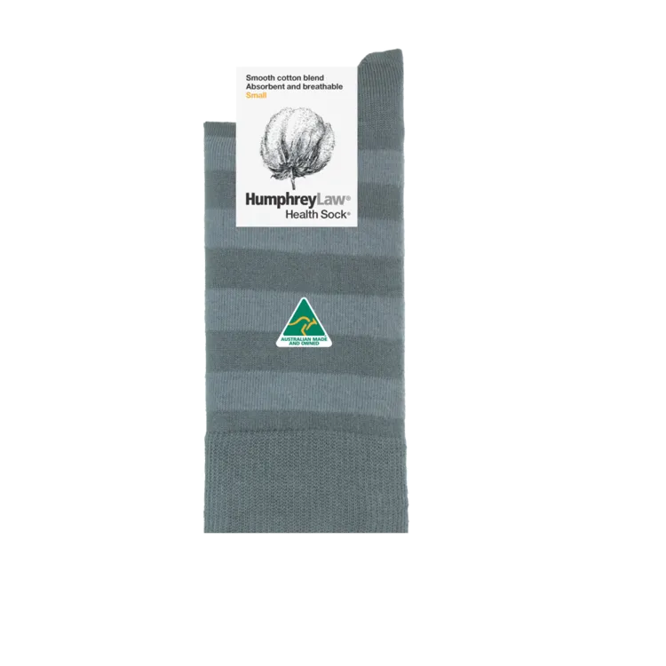 Humphrey Law 85% Cotton Striped Health Sock - 9 Colours