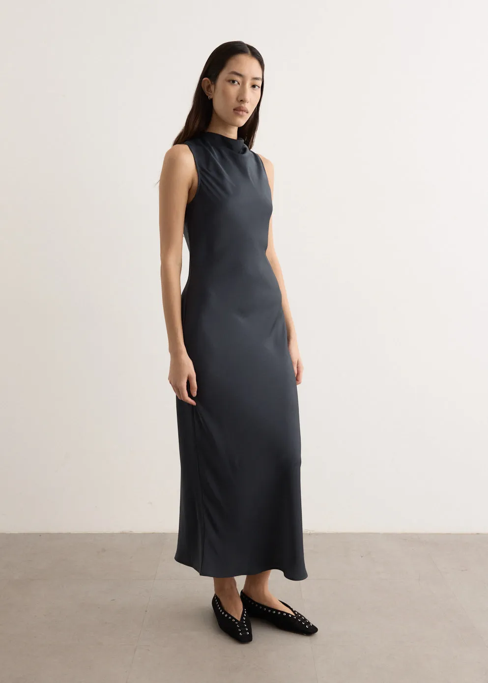 Infinity Cowl Neck Dress