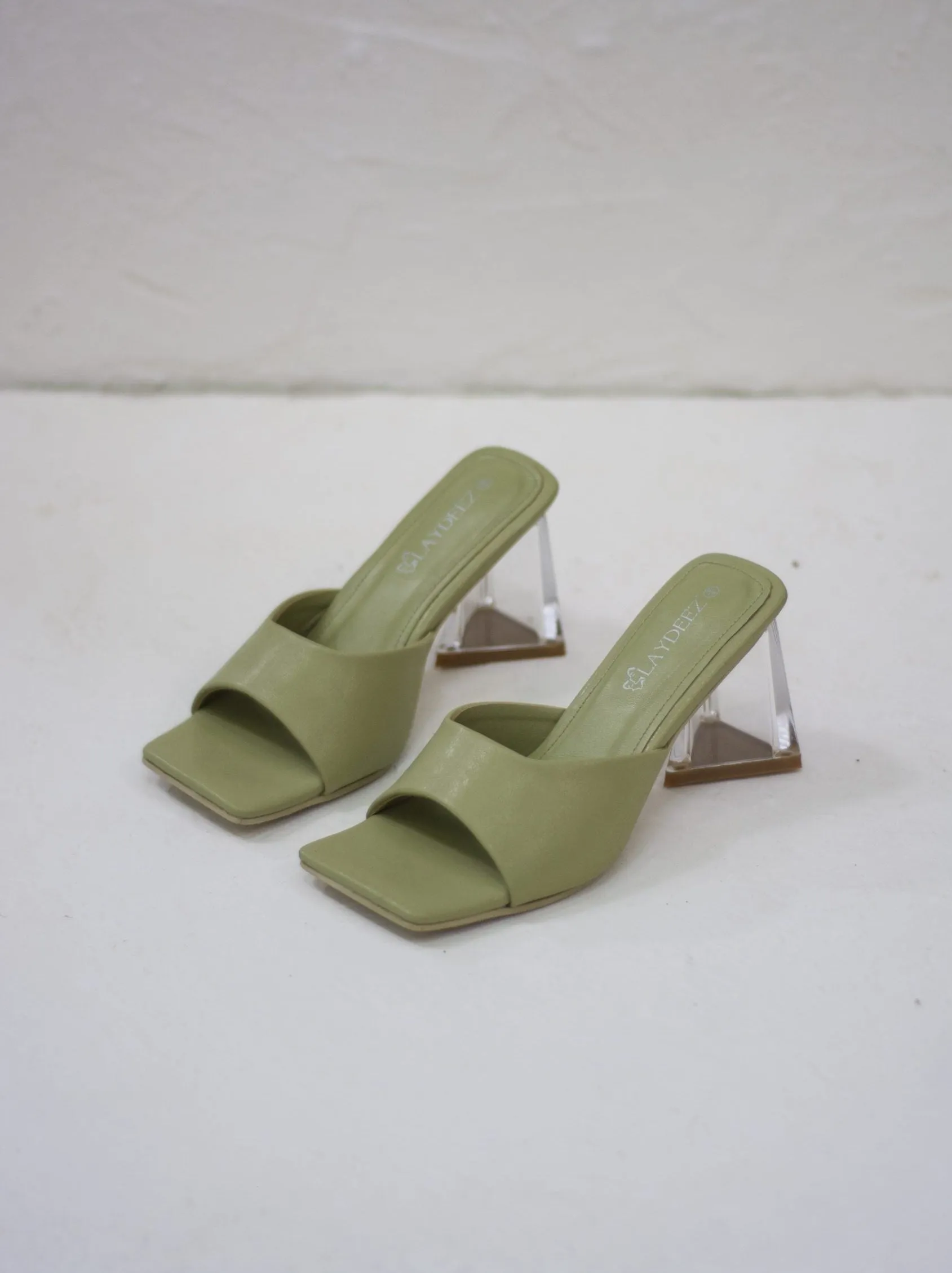 Janet Triangle Mule Heels