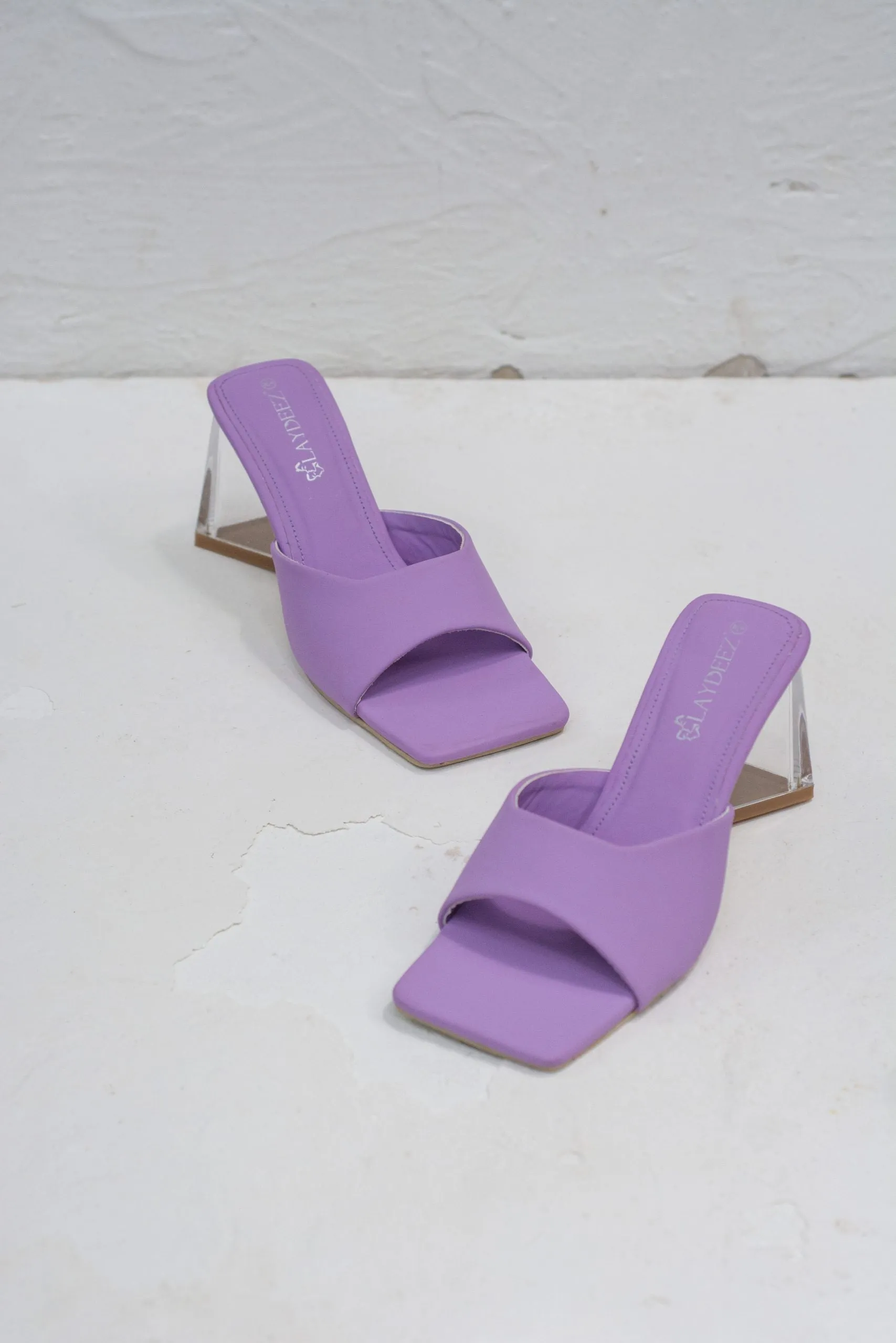 Janet Triangle Mule Heels