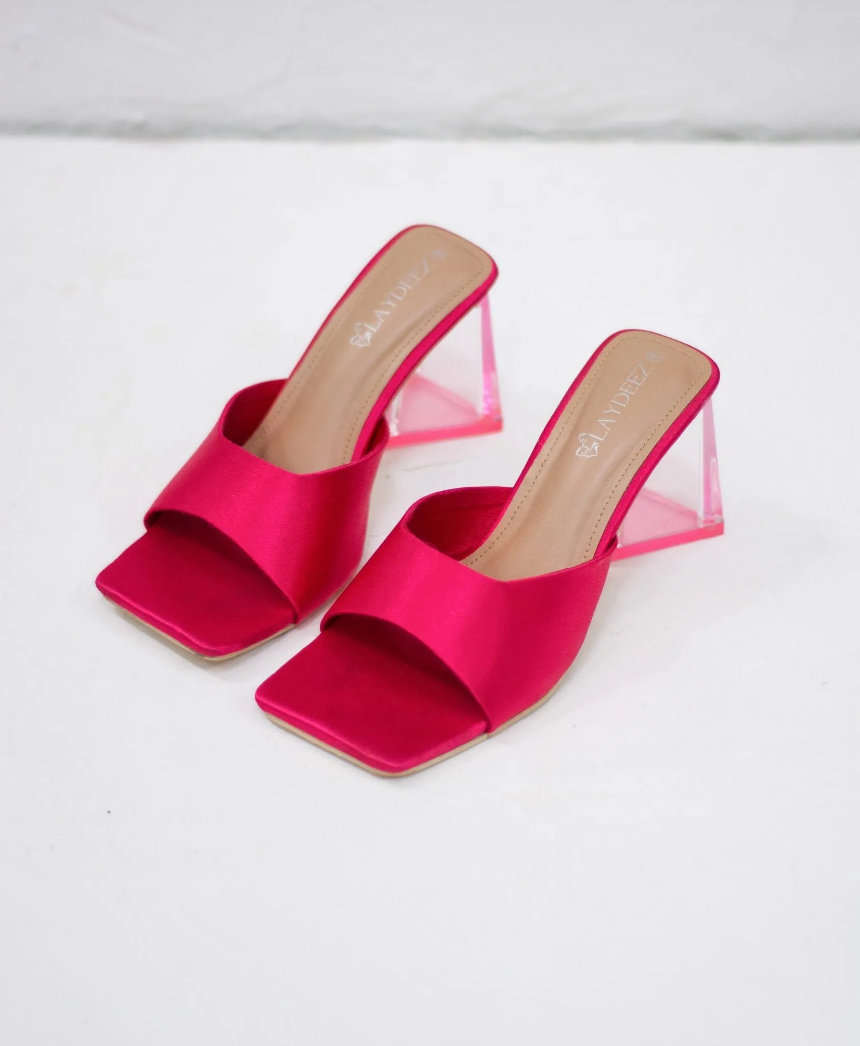 Janet Triangle Mule Heels