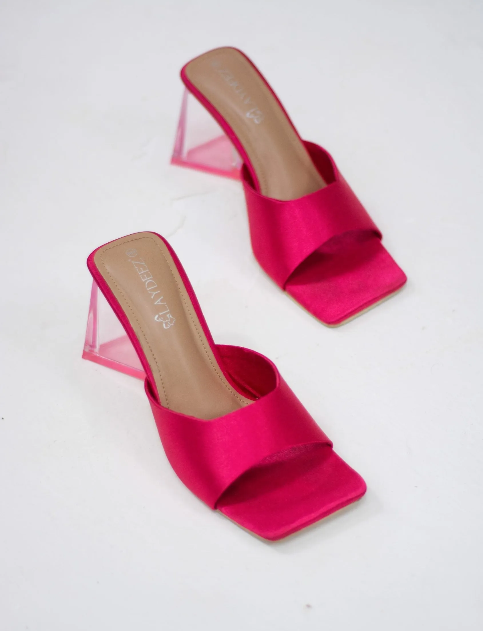 Janet Triangle Mule Heels