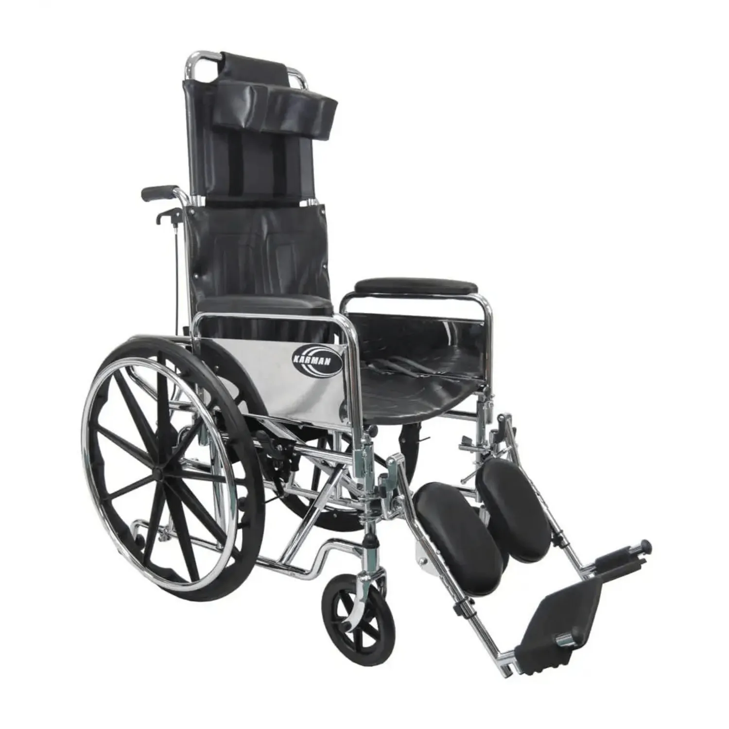 Karman KN-880 Reclining Wheelchair with Removable Armrest