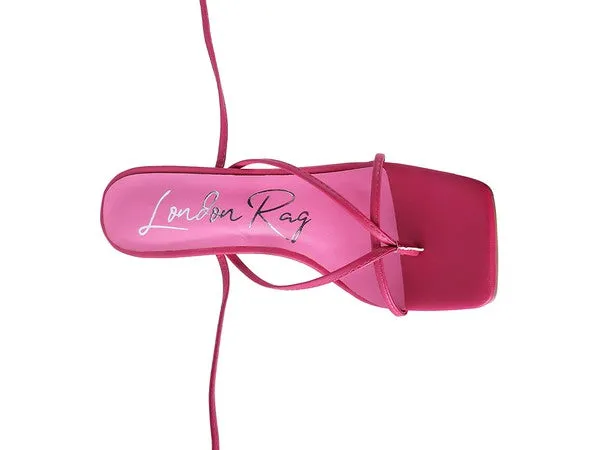 Laced up Block Heel