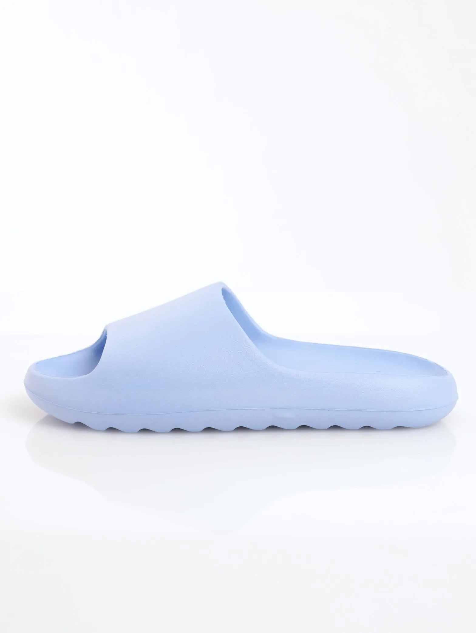 Ladies Summer Slide Sandal - Light Blue