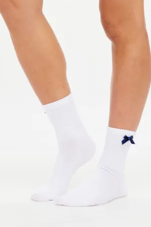 Lavalliere 2PK Sock | White