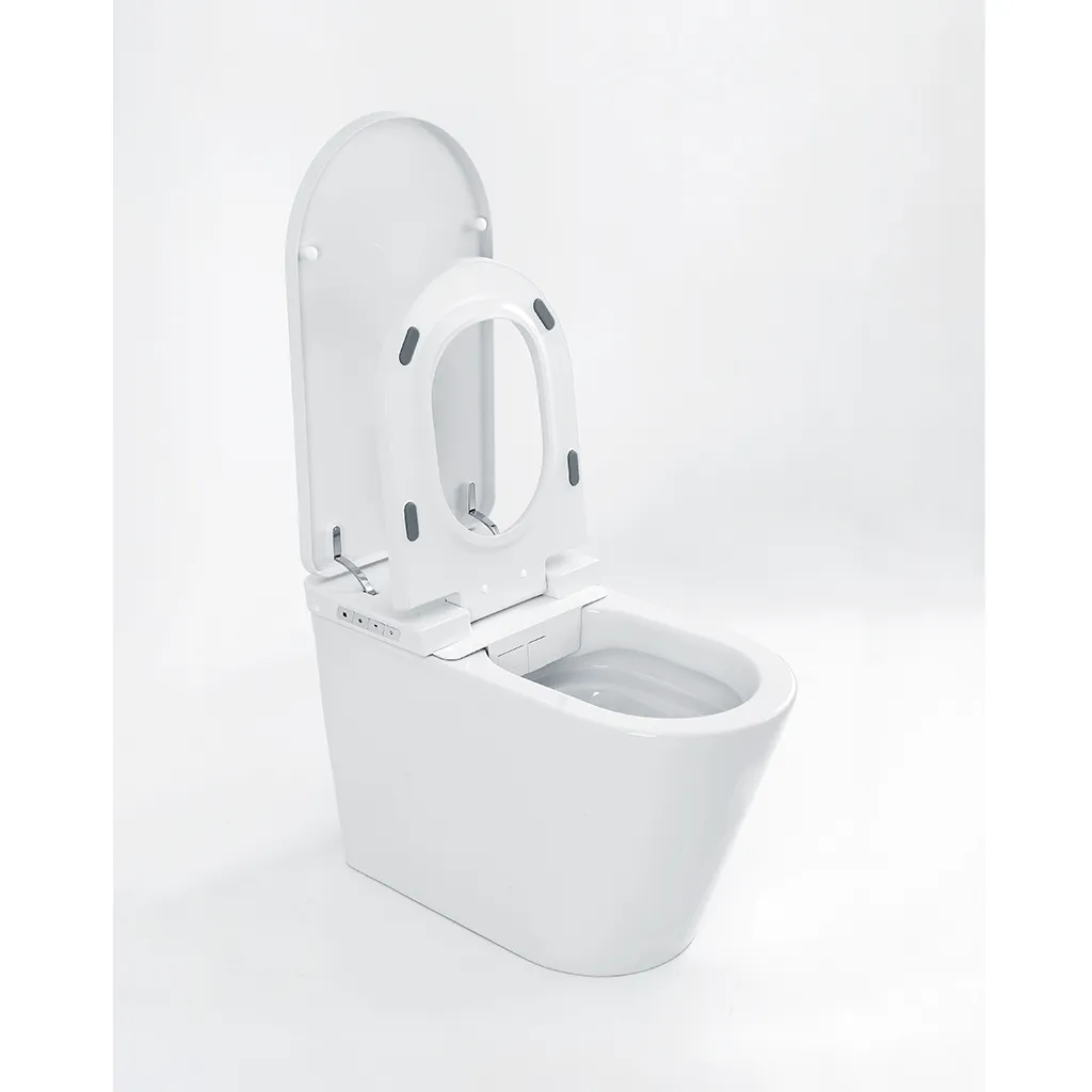 Leipzig One Piece Tankless Luxury Smart Toilets - Floor Mount - 15" Ceramic/Ivory White (Final Sale)