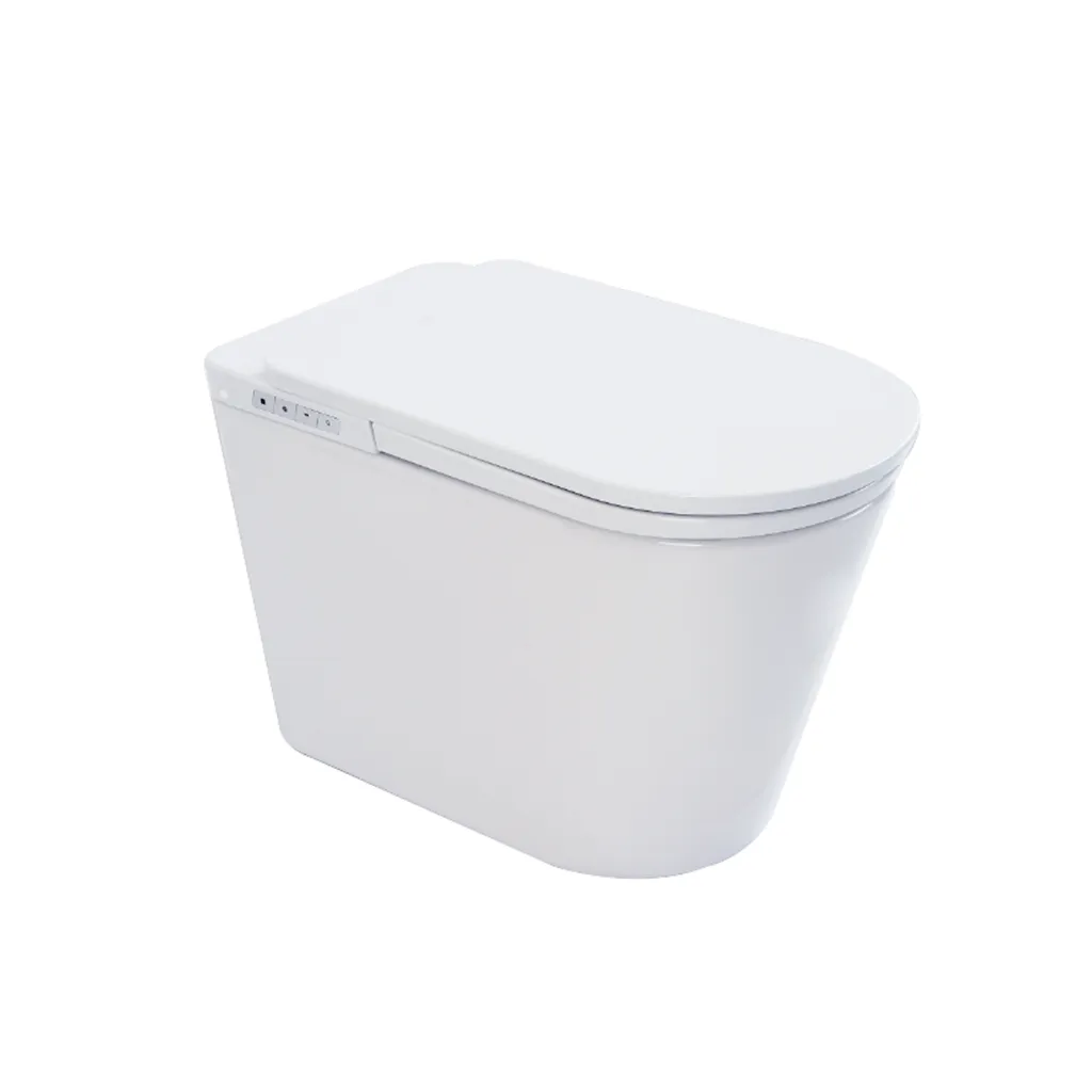 Leipzig One Piece Tankless Luxury Smart Toilets - Floor Mount - 15" Ceramic/Ivory White (Final Sale)