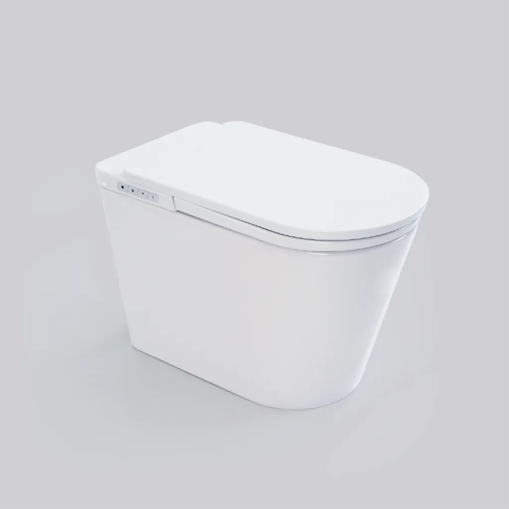 Leipzig One Piece Tankless Luxury Smart Toilets - Floor Mount - 15" Ceramic/Ivory White (Final Sale)