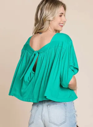 Lenora Emerald Green Top